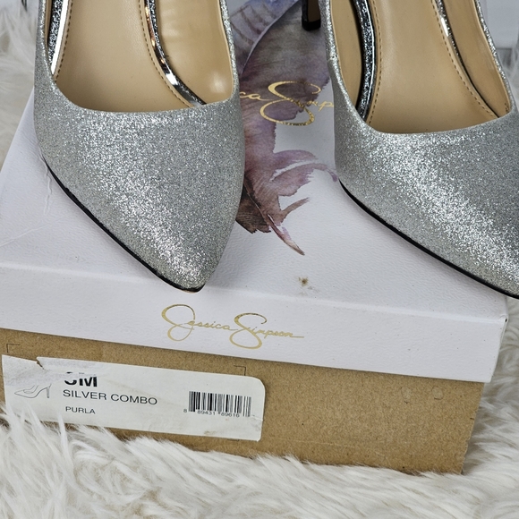 Jessica Simpson Silver Heels - Picture 12 of 15